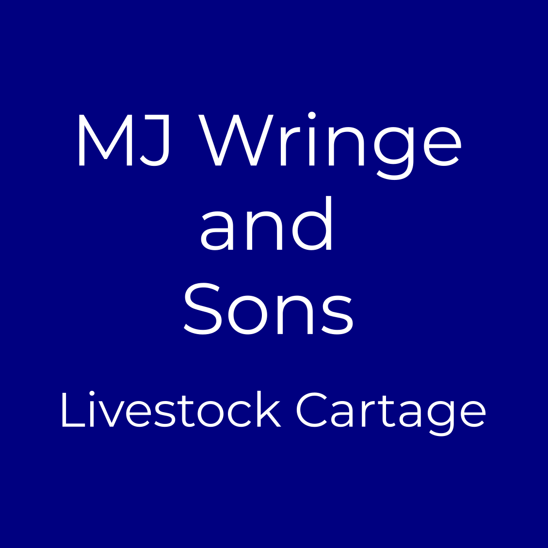 Shop Local MJ Wringe and Sons
