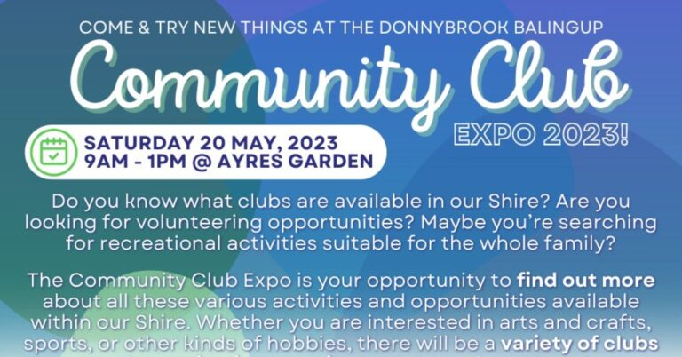 2023 DONNYBROOK BALINGUP COMMUNITY EXPO WITH DBCCI
